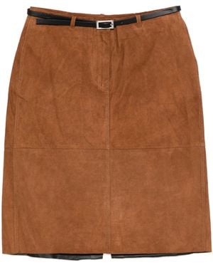 Samsøe & Samsøe Falda con cinturón - Marrón