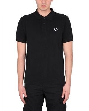 Ma Strum Polo With Logo - Black