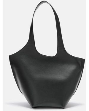 The Attico Die Attico 'La Scoop Medium' Umhängetasche Vitello - Schwarz