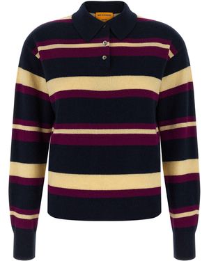 Guest In Residence Gast In Residentie 'collegiate Stripe' Polo Shirt - Blauw