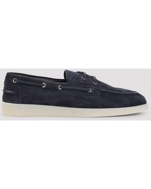 Prada Allacciate Lace Up Shoes - Blue