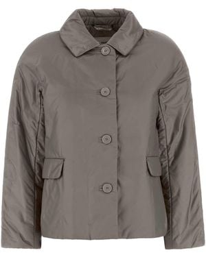 MM THE CUBE Polyester Greens Padded Jacket - Grey