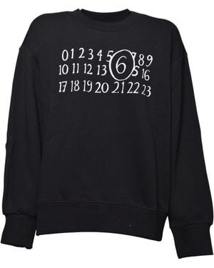 MM6 by Maison Margiela Pullover - Schwarz