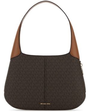 MICHAEL Michael Kors Canvas Alice Shoulder Bag - Black