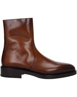 Ferragamo Gerald Boots Leather/Biscuit - Brown