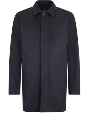 Herno Single Breasted Coat - Blue