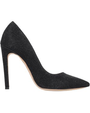 LA ROSE Lurex Hakkenpumps - Zwart