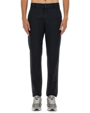Aspesi Regular Fit Cotton Chino Pants - Black