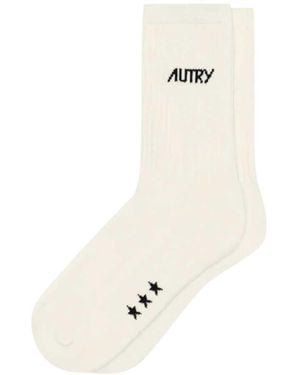 Autry Unisex Schoenen Met Jacquardlogo - Wit