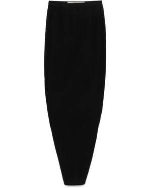 Rick Owens "Pillar" Maxi Skirt - Schwarz