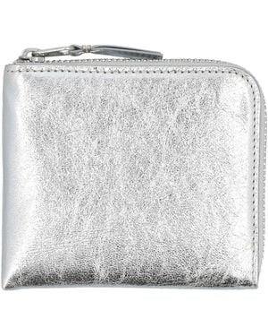 Comme des Garçons Commete des Garcons billeteras plateadas - Blanco