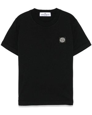 Stone Island T-Shirt Con Logo - Black
