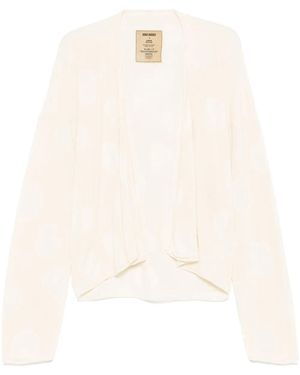 Uma Wang Cardigan avec motif jacquard - Blanc