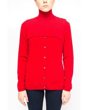 LA ROSE Jabot Cashmere Red