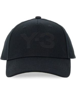 Y-3 3 Hat With Logo - Black