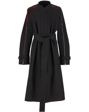 Ferragamo Trenchcoat Mit Reißverschluss - Schwarz