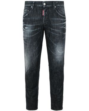 DSquared² 'Skater Washed' Cotton Jeans - Blau