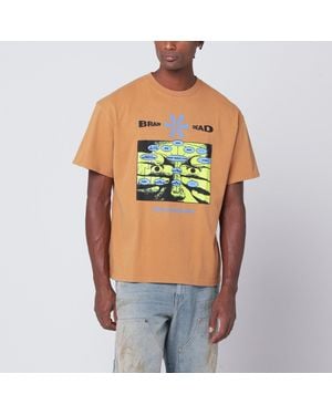 Brain Dead Cumin Coloured Information Age Occultism T Shirt - Green