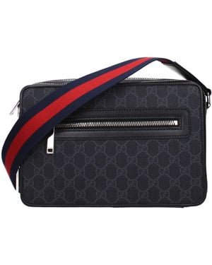 Gucci Crossbody Bags Fabric - Blue