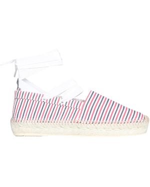 Thom Browne Seersucker Cotton Espadrilles - Pink