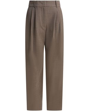 Sandbeige Pantalón beige arena - Marrón