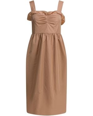 Chloé Balloon Dress - Brown