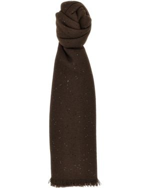 Brunello Cucinelli Micro -pailletten Scarf - Bruin