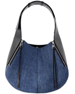 McQueen De Schedelhobo -tas Denim Blue - Blauw