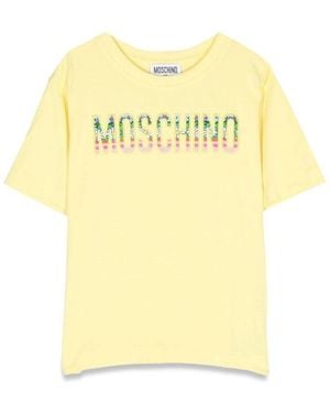 Moschino Maxi Logo T -Shirt - Gelb