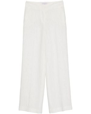 Via Masini 80 Linen Trousers - White