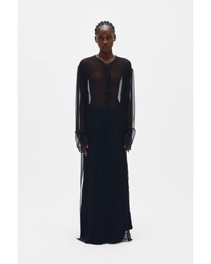 Ann Demeulemeester Matleen X-Long Caftan Dress - Blue
