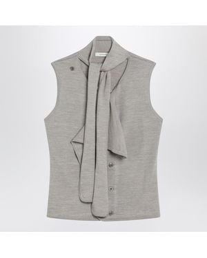 Lemaire Taupe Wool Blend Waistcoat - Grey