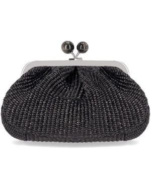 Weekend by Maxmara Pasticcino Palmas Small Clutch Bag - Black