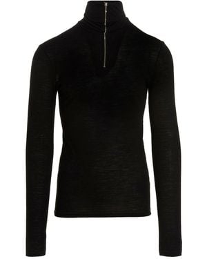 Jil Sander 'technischer' Pullover - Schwarz