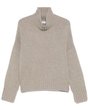 Soft Goat Girlfriend Cashmere Turtle-Neck Jumper - Natural