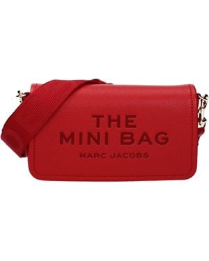 Marc Jacobs Schoudertassen De Mini -tas Vrouwen Leer Rood/waar Rood