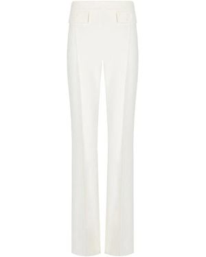 Elisabetta Franchi Palazzo Trousers - White
