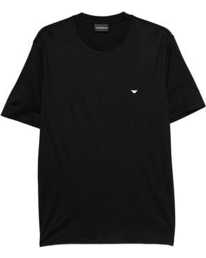 Emporio Armani Cotton Blend T-Shirt - Black
