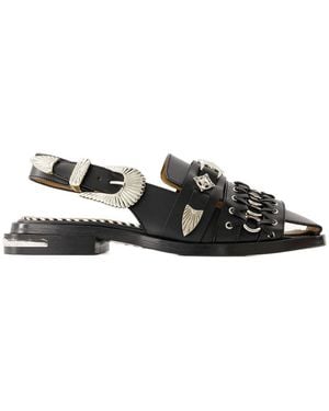 Toga Aj1312 Sandalen Leer Zwart