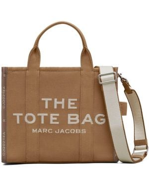 Marc Jacobs De Jacquard Tote In Brown - Bruin