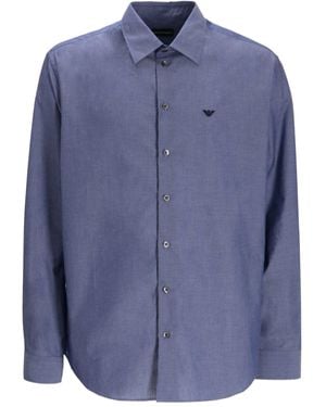 Emporio Armani Cotton Shirt - Blue