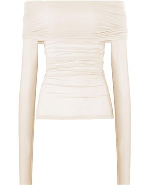 Wolford Doorzichtige Top Met Lange Mouwen - Wit