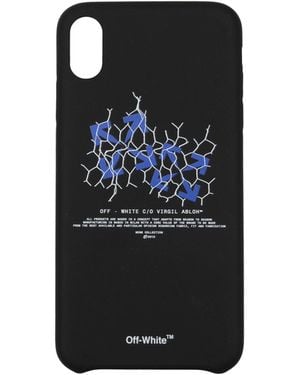 Off-White c/o Virgil Abloh Porta Iphone Iphone Xs Max Uomo Pvc Nero - Black
