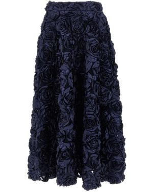 ROTATE BIRGER CHRISTENSEN 'Maxi Sun' Skirt - Blau