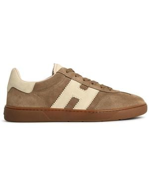 Hogan 'Cool' Suede Trainers - Brown
