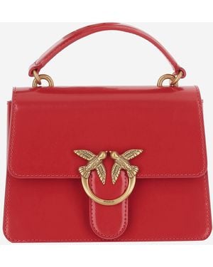 Pinko Love One Top Hand Mini Light Bag - Rosso