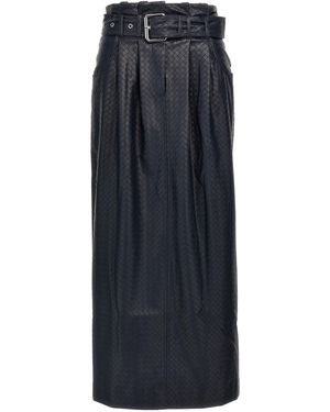 ROTATE BIRGER CHRISTENSEN Roteer Birger Christensen 'midi Paper Taille' Rok - Blauw