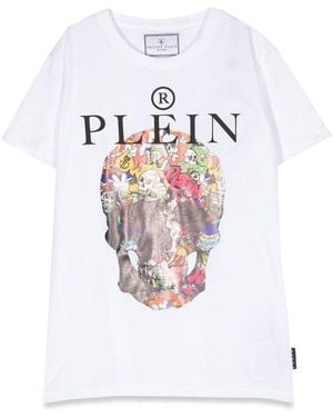 Philipp Plein Skull Maxi T-Shirt - White