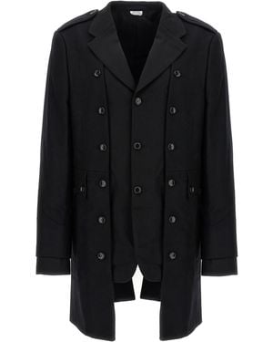 Comme des Garçons Double Layer Blazer Coat - Black