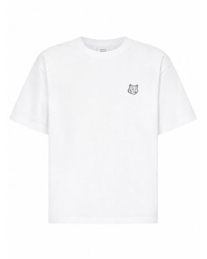 Maison Kitsuné T Shirt "Fox Head" - White